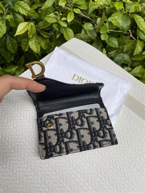 dior saddler bloom card holder|dior saddle flap card holder.